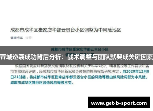 蓉城逆袭成功背后分析：战术调整与团队默契成关键因素